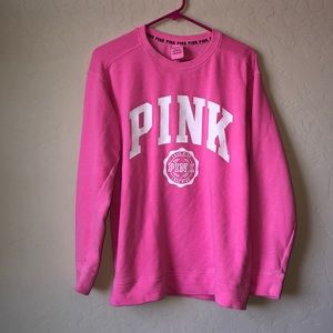 Pink victoria’s secret crewneck sweatshirt!